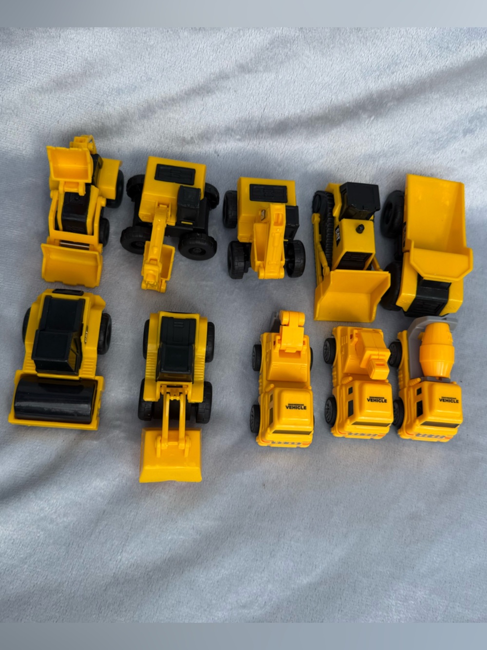 Yellow Construction Vehicle Toy Set for Kids 10pc